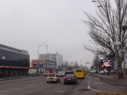 Билборд A в Киеве, борд  Новокостянтинівська вул., біля АЗС ОККО схема