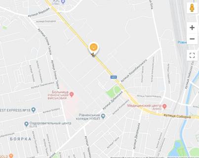 Билборд A в Ровно, Щит 3x6  Соборна вул, 217, в центр схема