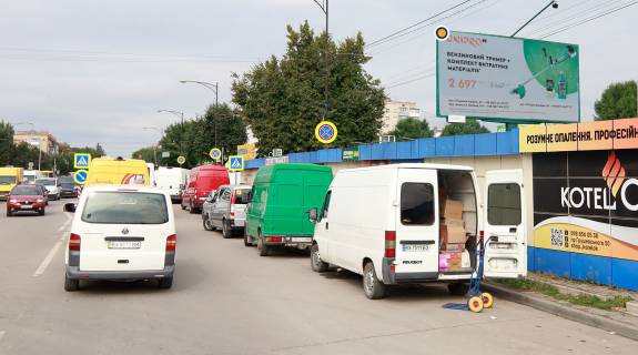 Билборд A в Каменец-Подольском, Щит 3x6  вул. Князів Коріатовичів /вул. В'ячеслава Чорновола (Першотравнева), ринок !Увага, розм 3010х6010! фото 5