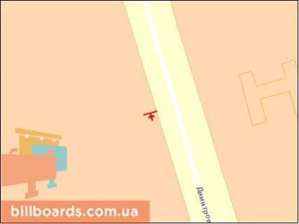 Billboard B in Kherson, Щит 3x6  Dimitrova st., 9 scheme
