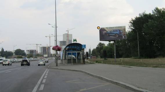 Билборд A в Киеве, Щит 3x6  Бажана Миколи пр., в напрямку до Харківської пл. фото 1