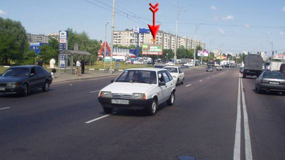 Билборд B в Киеве Братиславская ул. / Стальского ул., к Троещинскому рынку фото 1