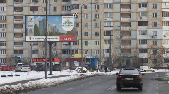 Білборд, Бігборд (Борд)  B у Києві, Щит 3x6  Крушельницької вул. 10а, до вул.Лариси Руденко Фото 2