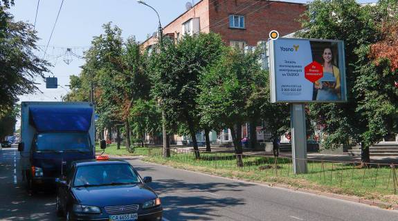 Билборд A в Черкассах, Беклайт 2.5х3.5  Благовісна вул./вул.Смілянська ВІНІЛ!!!Розмір видимого поля 2,54х3,24 фото 1