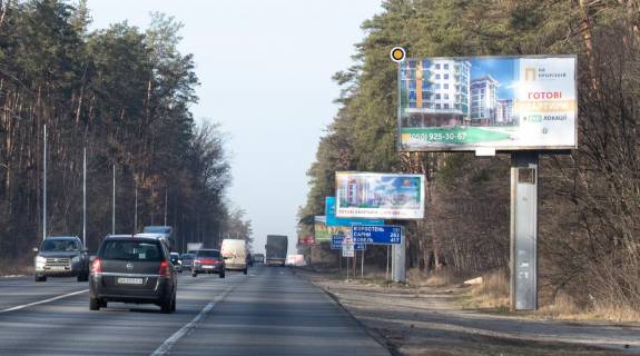 Билборд A в Киеве, Щит 3x6  Гостомельське шосе, в напрямку до Гостомеля фото 1