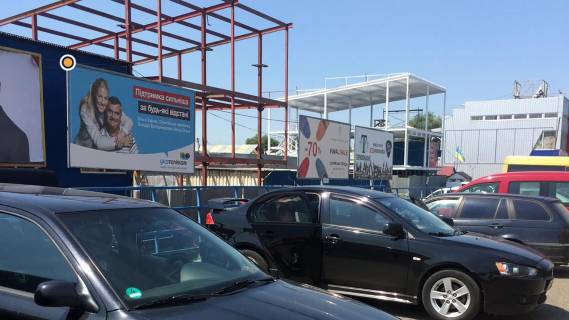 Билборд A в Черновцах Калиновская ул, 6 слева, в центр фото 1