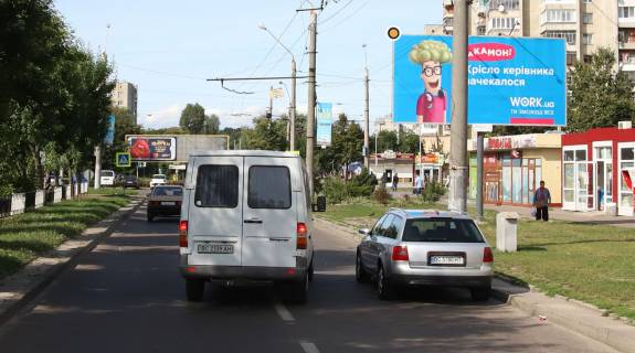 Билборд A в Львове Широкая ул. / Суботивская ул., из центра фото 1