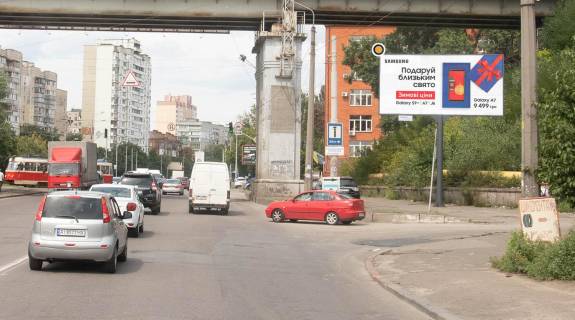 Билборд A в Киеве, Щит 3x6  Семена Скляренко вул., в напрямку до Автозаводської вул. фото 1
