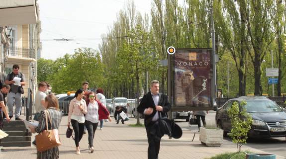 Сiтiлайт B у Києві, Сітілайт 1.2х1.8  Тараса Шевченка бул. 26 Фото 1
