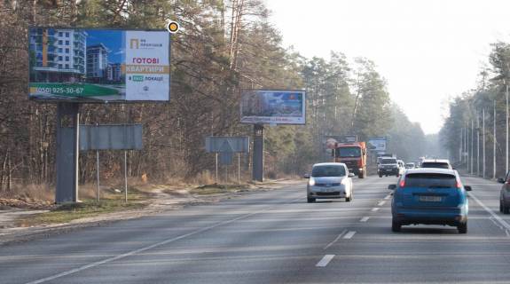 Билборд B в Киеве, Щит 3x6  Гостомельське шосе, 3км 310м до Міської вул. фото 1