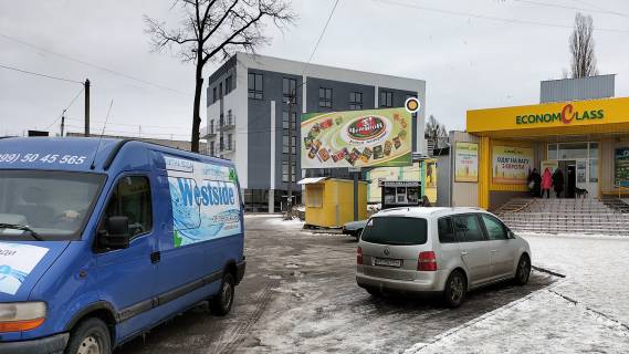 Білборд, Бігборд (Борд)  A у Ковелі, Щит 3x6  Володимирська вул., в центр Фото 1