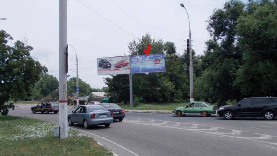 Билборд A в Херсоне, Щит 3x6  Паровозна вул, на пл 200 років Херсона, правий фото 1