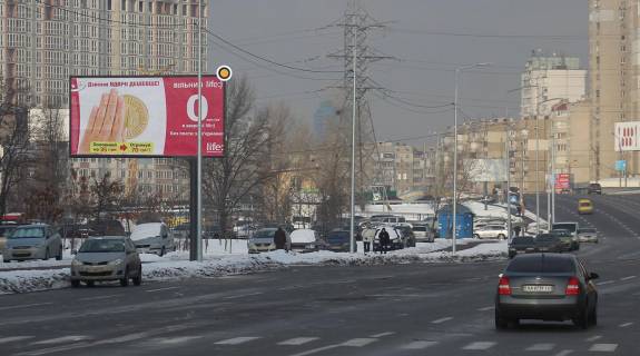Білборд, Бігборд (Борд)  B у Києві, Щит 3x6  Ревуцького вул. 44 Фото 1