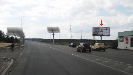 Билборд A в Гостомеле, Щит 3x6  Гостомельська траса, в`їзд з м. Ірпеня при в`їзді в м. Гостомель за мостом біля річки "Ірпінь" напроти заправки фото 1