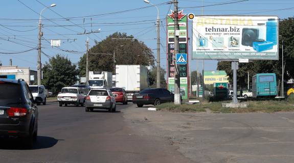 Билборд A в Сумах, Щит 3x6  Білопільський шлях вул./ 8-го Березня вул., з центру фото 1