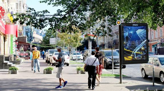 Ситилайт B в Киеве, Сітілайт 1.2х1.8  Велика Васильківська вул. (Червоноармійська).48 фото 1