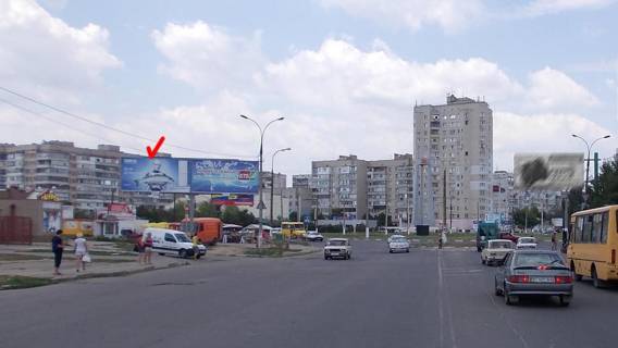 Билборд B в Херсоне, Щит 3x6  Каховська пл, лівий фото 1