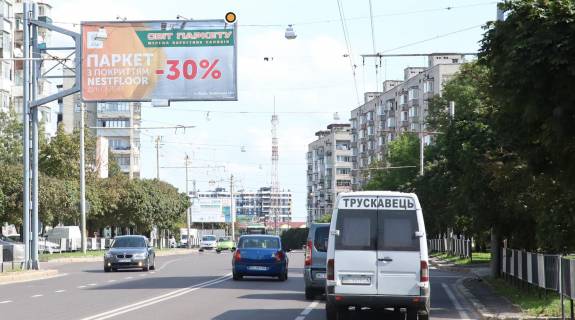 Білборд, Бігборд (Борд)  B у Львові, Щит 3x6  Любінська вул, 101, в центр Фото 1