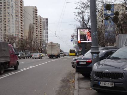 Видеоборд A в Киеве просп. Валерія Лобановського (Червонозоряний). 119, МАУП - 236442 схема