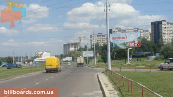 Білборд, Бігборд (Борд)  A у Львові, Щит 3x6  Хуторівка вул., біля ринку "Шувар" Фото 1