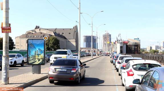 Ситилайт A в Киеве, Сітілайт 1.2х1.8  Вокзальна вул. роздільник у напр.Вокзалу фото 1