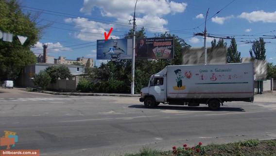 Билборд A в Херсоне, Щит 3x6  Корабельна пл / Богородицька (Червонофлотська) вул, лівий фото 1