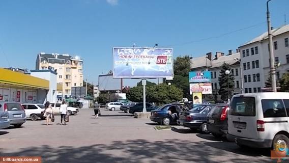 Билборд B в Ивано-Франковске Привокзальная пл. 11, возле Ж/Д вокзала, в центр !!! Размер 2800х5970 мм !!! фото 1