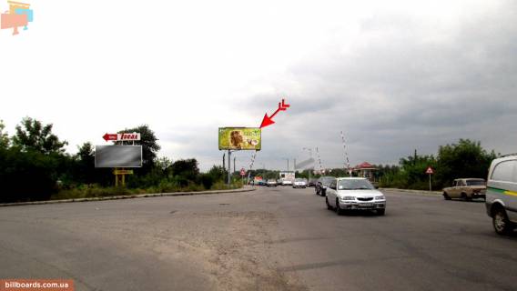 Билборд B в Ивано-Франковске, Щит 3x6  Надрічна вул / Сагайдачного вул, від вул Сагайдачного фото 1
