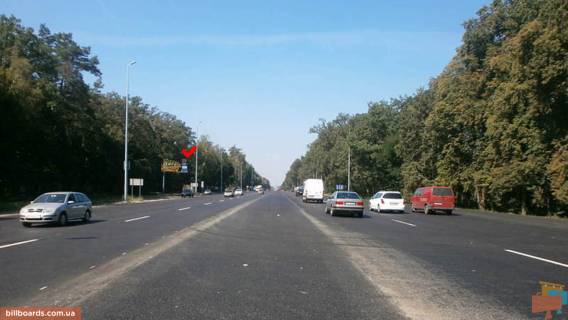 Билборд B в Киеве шосе Берестейське (шосе Брест-Литовське), 17км 750м, возле остановки "Нивка", из Киева фото 1