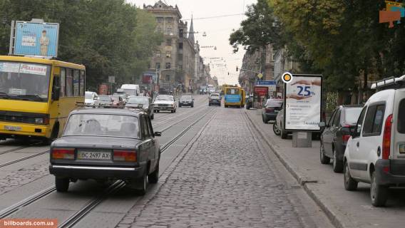 Ситилайт A в Львове, Сітілайт 1.2х1.8  Вул.Городоцька, 40 місце №2. фото 1