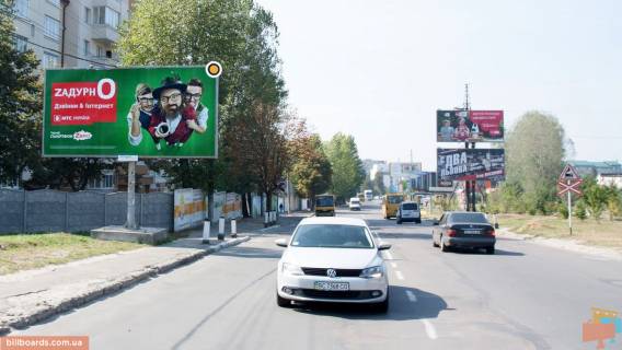 Билборд B в Львове, 3x6  Вашингтона Дж вул, 100m від Зеленої вул, ж / д переїзд, до вул Зеленої фото 1