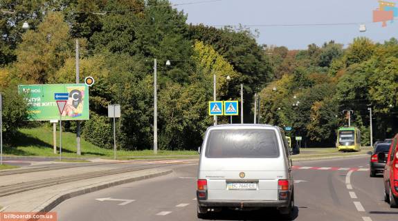 Билборд B в Львове, 3x6  пр. Ч Калини (250м. до перехрестя з вул. Стуса) маг Команчеро фото 1