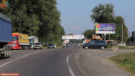 Билборд A в Львове Хмельницкого Б ул, Киевская Трасса, вьезд на СТО "Вольво" стА выезд на Киев фото 1
