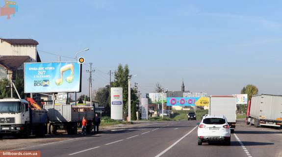Билборд B в Львове Хмельницкого Б ул, Киевская Трасса, вьезд на СТО "Вольво" стБ въезд во Львов фото 1