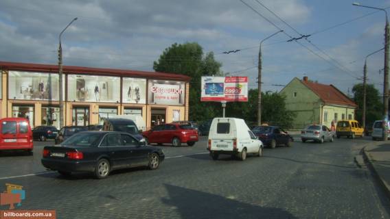 Білборд, Бігборд (Борд)  B у Чернівцях, Щит 3x6  Гагаріна (Вокзальна) вул, 66, тр кільце, в центр Фото 1