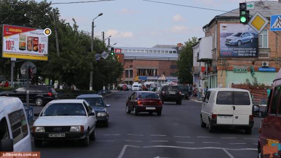 Билборд A в Ковеле, Щит 3x6  Незалежності вул. / Володимирська вул., в центр фото 1