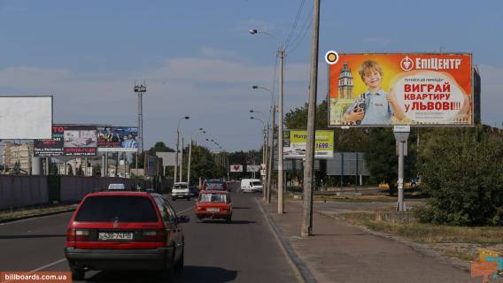 Билборд A в Ровно вул. Небесної Сотні (Кіквідзе) / Гетьмана Сагайдачного ул, из центра фото 1