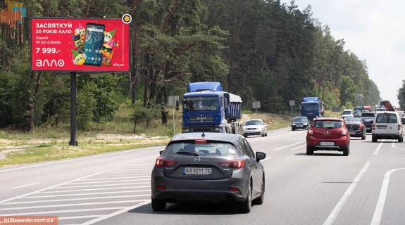 Билборд B в Киеве, Щит 3x6  Гостомельське шосе, в напрямку до Києва фото 1