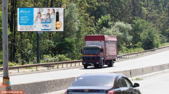 Билборд B в Киеве, Щит 3x6  Велика Кільцева дорога, 300м від заміського комплексу "Колиба Хауз" фото 1