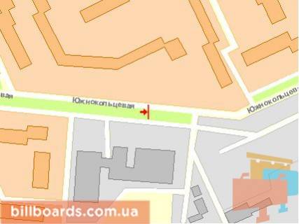 Billboard A in Chernivtsi, Щит 3x6  Pivdenno-Kil'ceva st., 12, kinceva trol 3a, 6a, do st. Golovnoi scheme