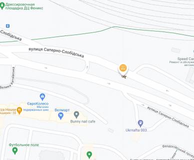 Видеоборд A в Киеве, Цифра 4х8  Саперно-Слобідська вул., 12, розподілювач - 324995 схема