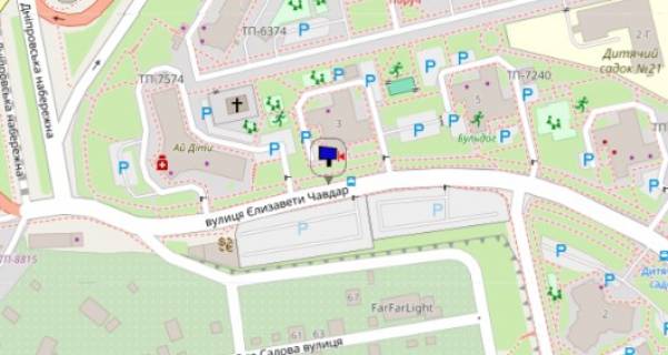 Билборд A в Киеве, Щит 3x6  Чавдар Єлизавети вул., 3 схема