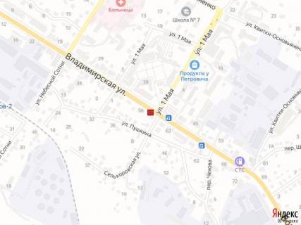 Билборд A в Василькове, 3х6  Володимирська, 58/1 ( торець магазину) схема