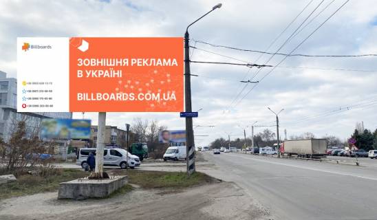 Билборд B в Полтаве, 3х6  Європейська вул. (Фрунзе), 165 (189+860 км трасса Суммы-Полтава-Александрия) 3х6 м фото 1