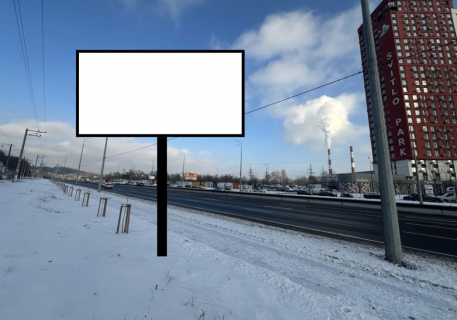 Билборд B в Киеве, 6х3  Столичне шосе навпроти ЖК Світло Парк в напрямку Києва фото 1