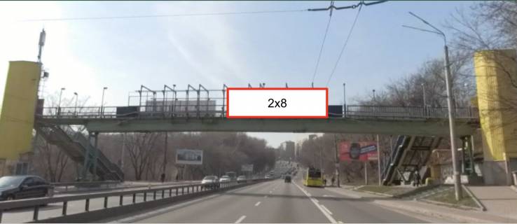 Нестандарт A в Киеве, 2х8  вул. Олени Теліги в районі АЗС, напрямок до станції метро "Дорогожичі" фото 1