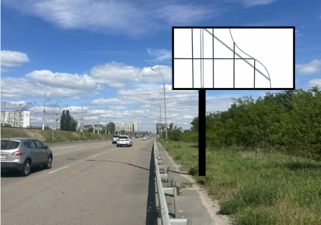 Билборд A в Киеве, 6х3  вул. Петра Радзіня (Дарницьке шосе) (03-1601-01-UZ) фото 1
