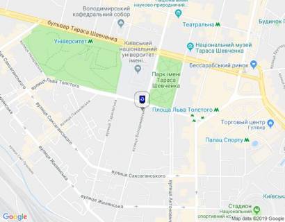Сітіскролл A у Києві, 1,2х1,8  Володимирська вул., 64 схема