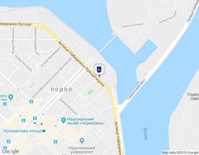 Ситилайт B в Киеве, 1,2х1,8  Набережно-Хрещатицька вул., напроти буд. 33 схема