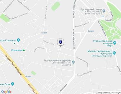 Ситискролл A в Киеве, 1,2х1,8  Кловський узвіз, 20 схема